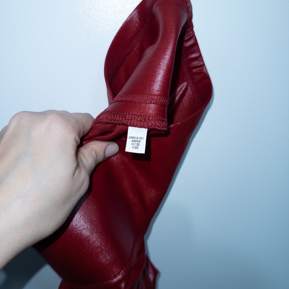 Carbon38 Red Dahlia Takana Shine High Rise 7/8 Length Leggings Size XS - Picture 8 of 8